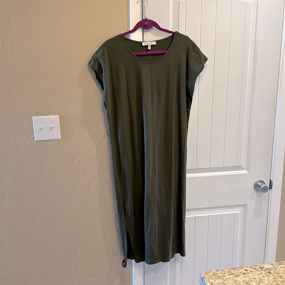 Soft beautiful army green dress